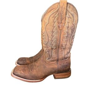 Durango Brown Western Boots with Decorative Stitching